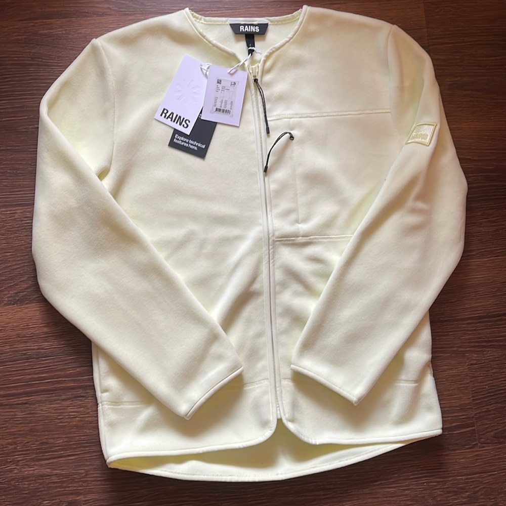 Rains Unisex Fleece Jacket Size Small - Picture 2 of 6